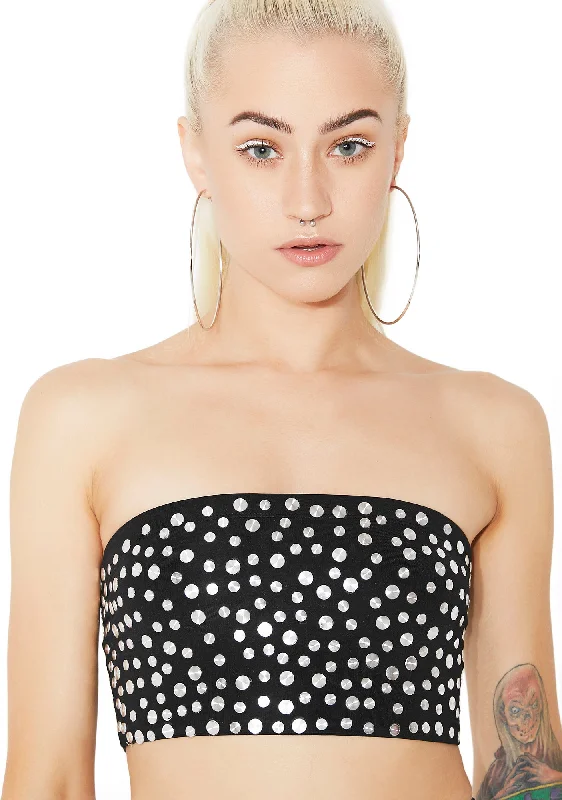 Best Online Boutiques Easy Money Studded Bandeau Top