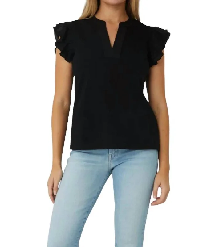 Crazy Discounts, Hurry Up Chloe Top In Black