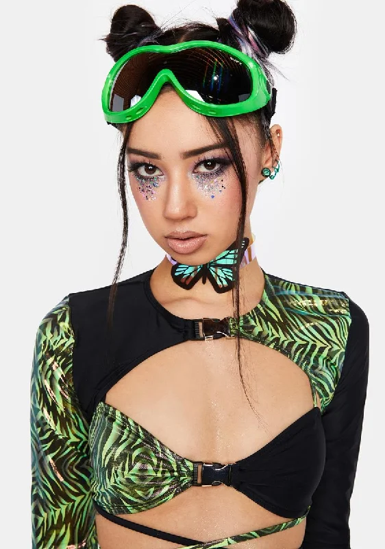 Flash Sale Or Flash Sales Safari Slime Cropped Sleeves