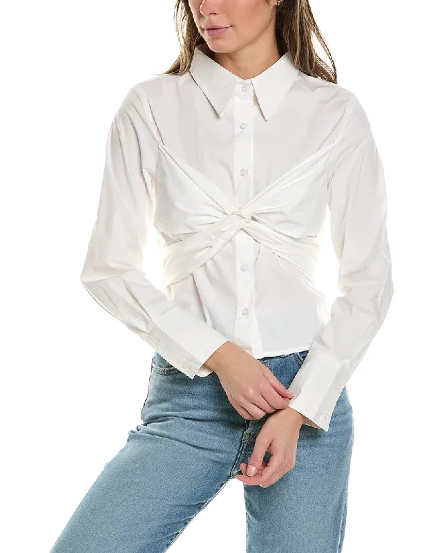 Versatile Outfits Avantlook Wrap Front Shirt