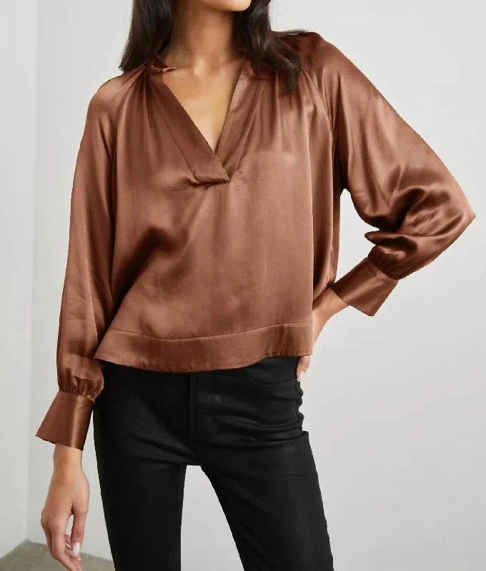 Exclusive Online Sale Wynna Top In Cedar