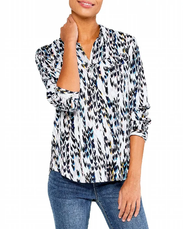 Outlet Clothing Sweet Spot Top In Blue Multi