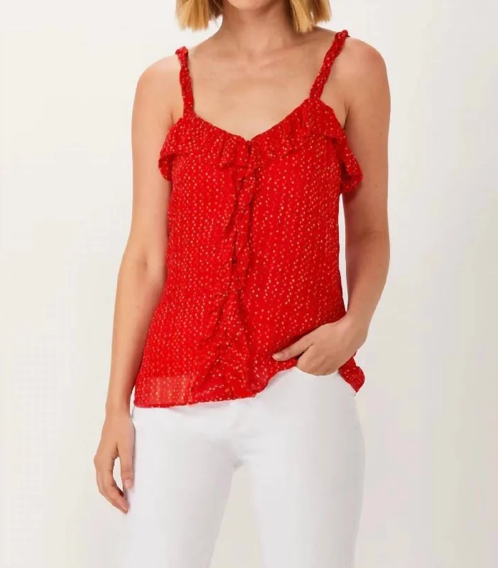 Classic Women's Clothing Styles Scarlet Top In Red