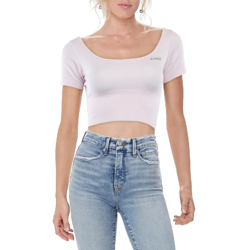 Vibrant Femme Fashion Womens Seamless Fitted Cropped