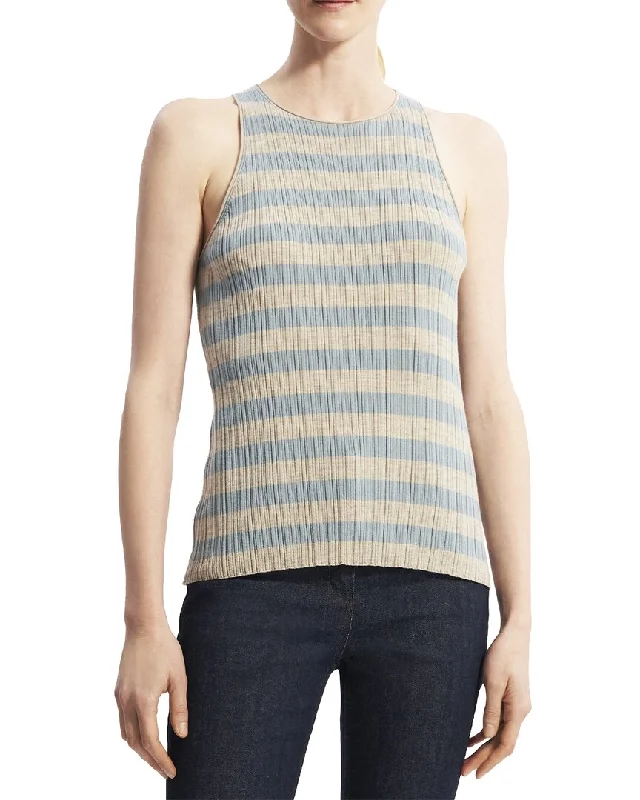 Clothes Woman Theory Classic Wool Stripe Top