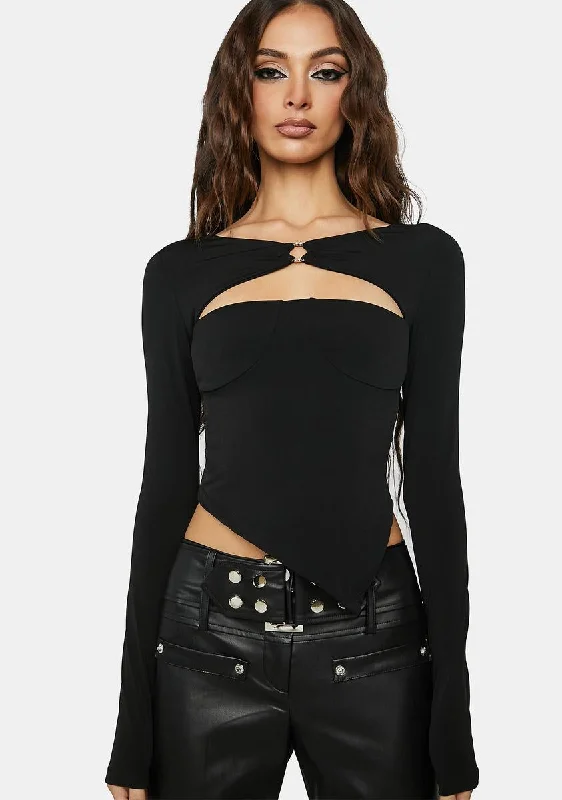 Gorgeous Glamour Collection Effie Cut Out Top