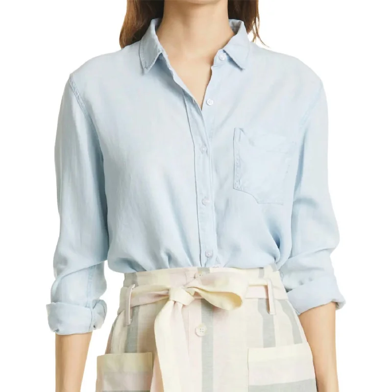 Trendy Styles Alana Button Front Shirt In Light Vintage