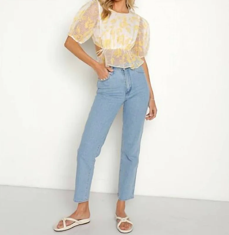 Holiday Discount Audrey Top In Yellow