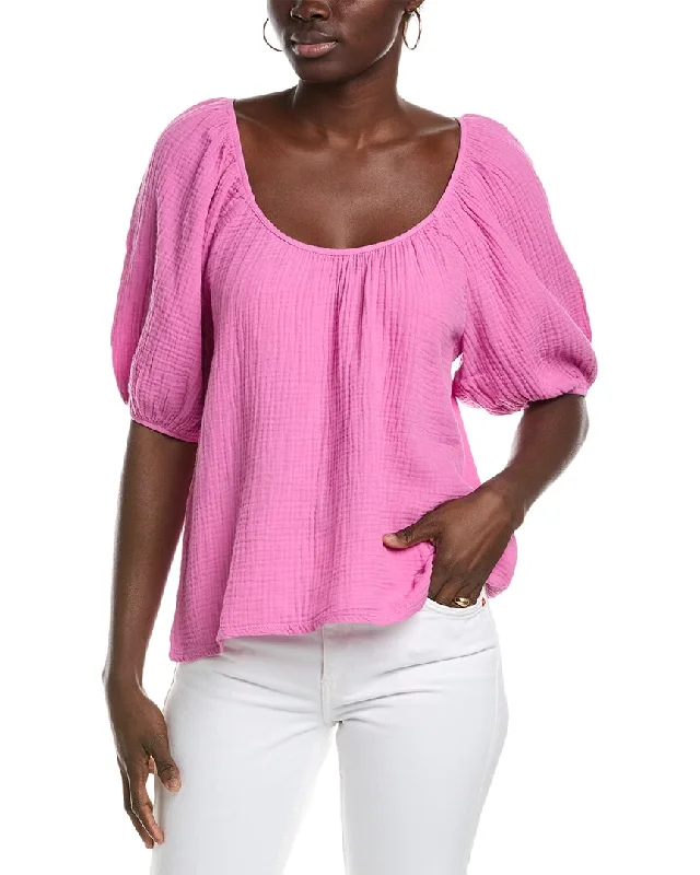 Minimalist Style Nation LTD Lyric Easy Peasant Top