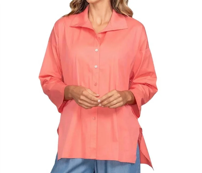 Trendy New Clothes New Attitude Shirt In Coral