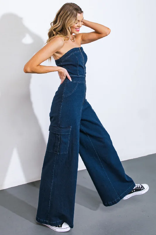 Women's Casual and Dressy Outfits GOOD TOGETHER DENIM JUMPSUIT