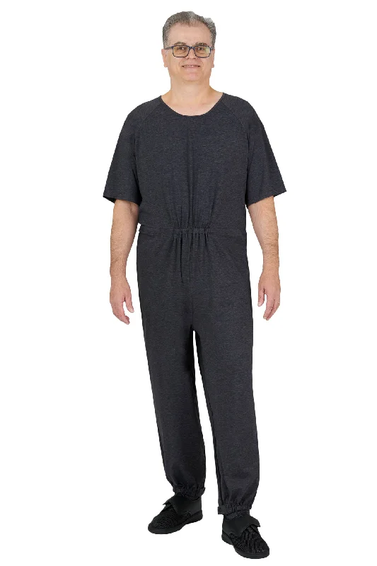 Plus Size Women Wear Anti-Strip Jumpsuit - Bobby | Grey