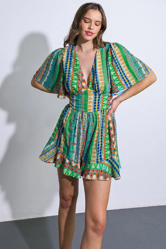 Sales For Clothes REFRESHING BEAUTY WOVEN ROMPER