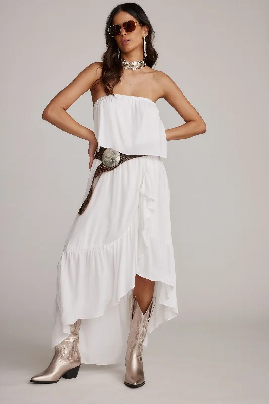 Stylish Loungewear for Women Rosie White Strapless Dress