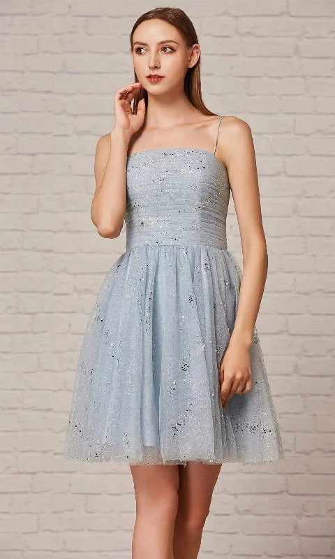 Casual Wear J'Adore Dresses - J18078 Glitter A-Line Cocktail Dress