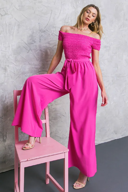 Don't Miss Out WEEKEND OUTING WOVEN JUMPSUIT