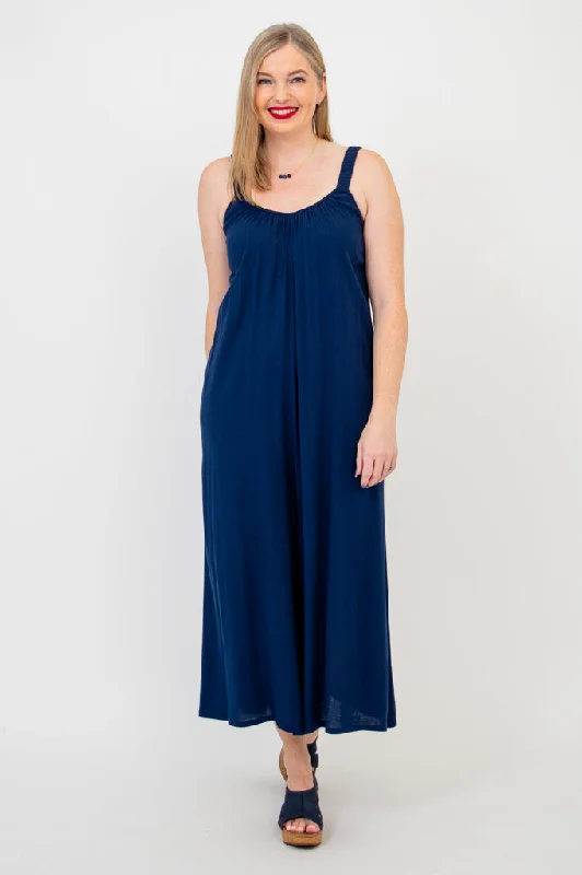 Sale Event, Prices Rock Joanna Jumpsuit, Indigo, Linen Bamboo