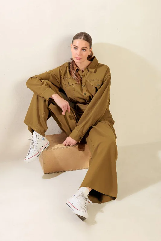 Outfits For Women FLEETING WHISPERS TWILL JUMPSUIT