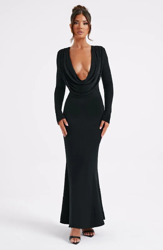 Latest Fashion Martina Maxi Dress - Black