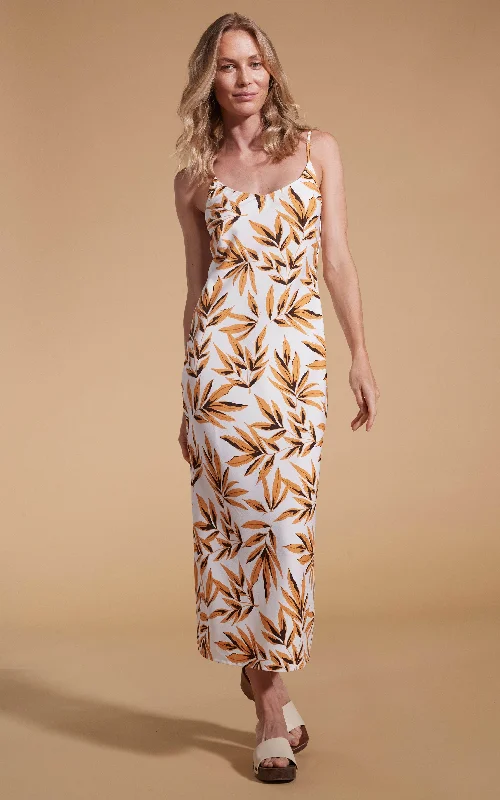 Fashionista Favorites Sienna Midaxi Slip Dress in Tropic Natural