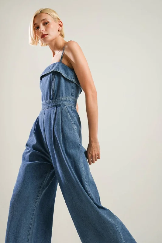 Extreme Clearance Deals URBAN ELEGANCE DENIM JUMPSUIT