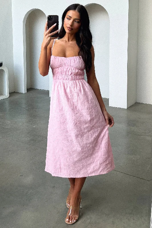 Extreme Clearance Deals Mik Midi Dress - Pink