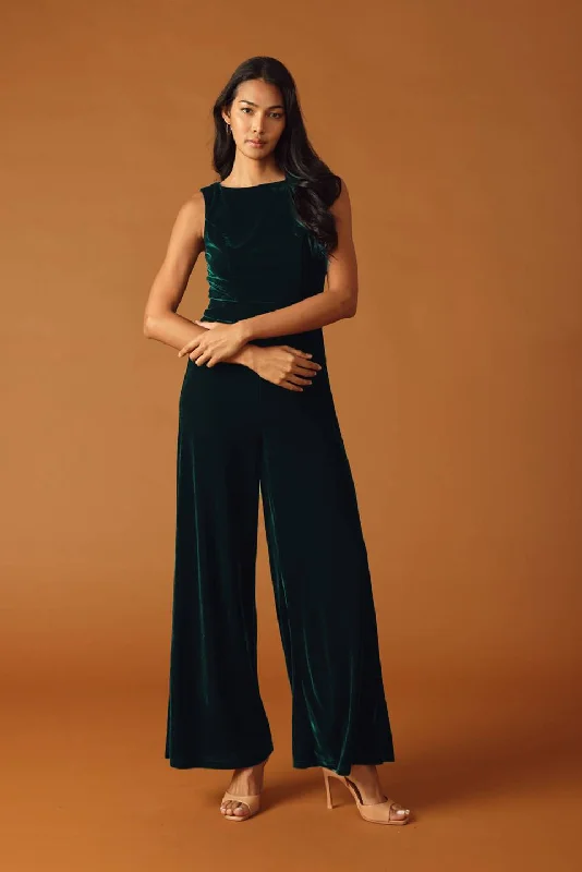 Flash Sales FINAL TOUCHES VELVET JUMPSUIT