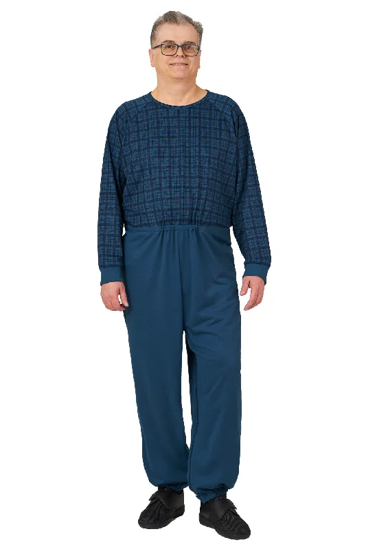 Women's Stylish Outerwear Anti-Strip Jumpsuit - Henry | Navy Check