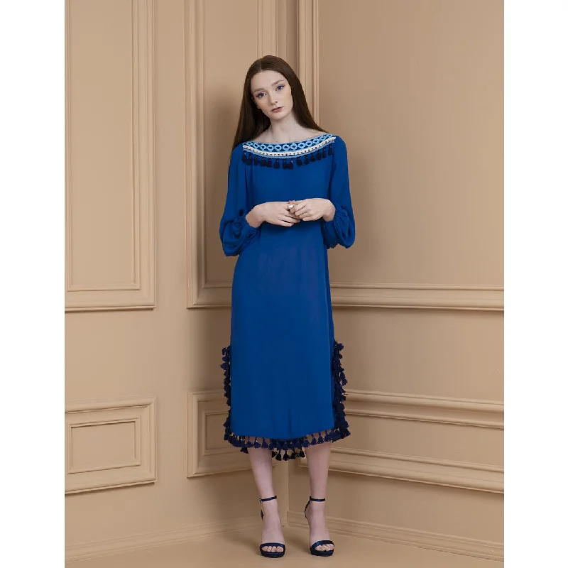 Women's Online Clothing Boutique Neela Blue Dress