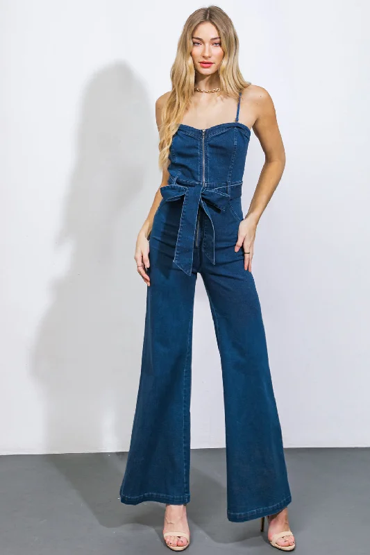 Modern Women's Wardrobe Essentials DRIFT AWAY DENIM JUMPSUIT