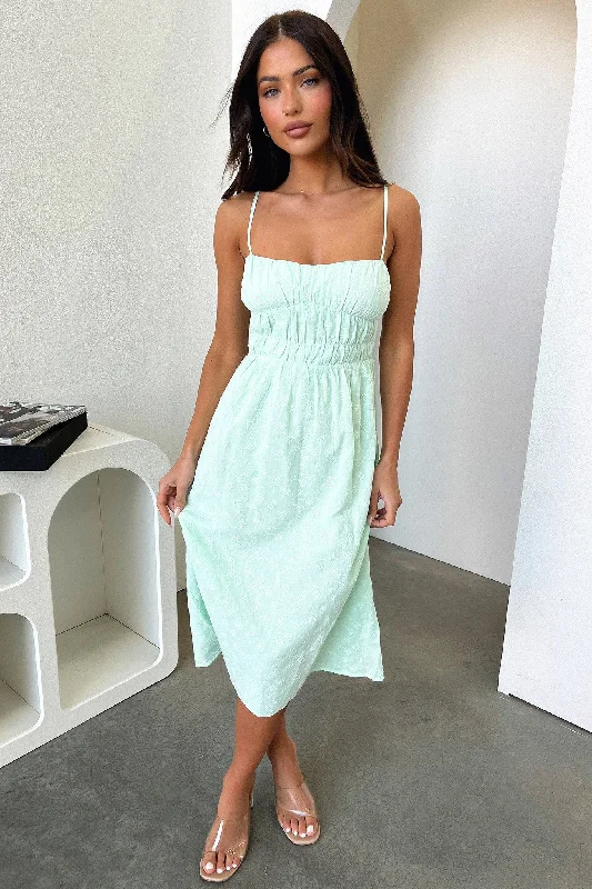 Online Boutique Stores Mik Midi Dress - Sage