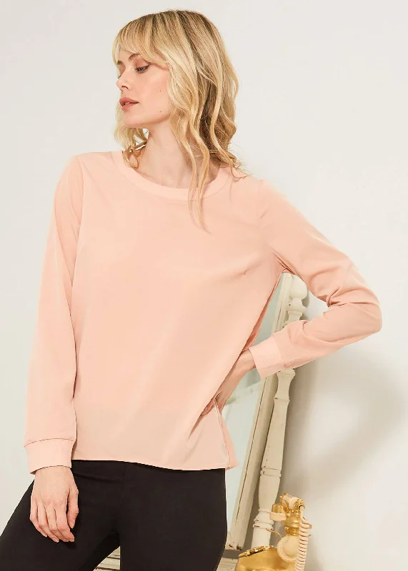 Women's Fashion Essentials Women's Open Back Crewneck Top