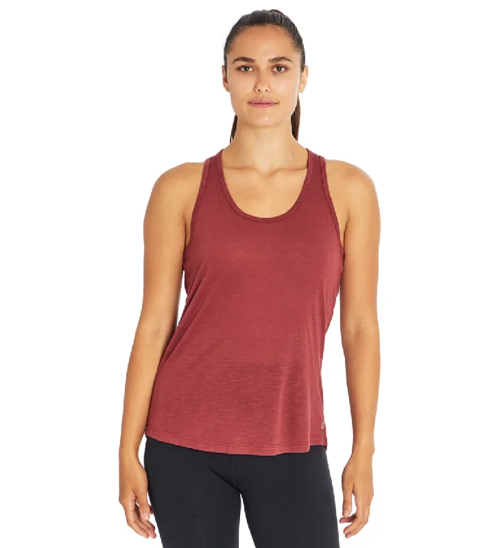 Holiday Gift Guide Sale Balance Collection Criss Cross Racerback Yoga Tank Oxblood Red