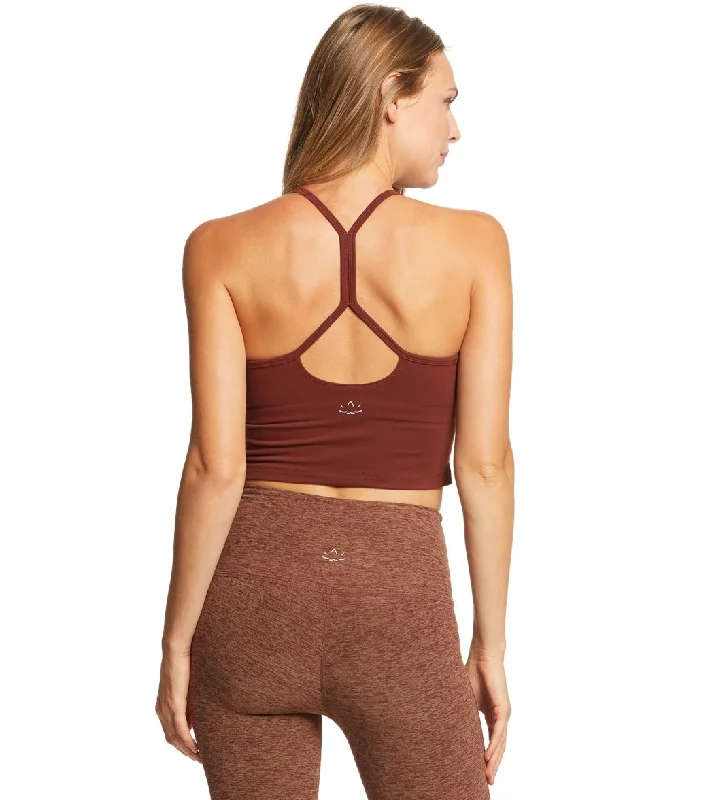 Online Shopping Boutiques Beyond Yoga Slim Racerback Cropped Tank Red Rock