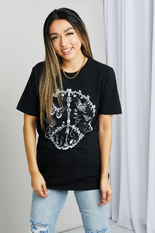 Catch Every Fashion Trend mineB Full Size Butterfly Graphic Tee Shirt