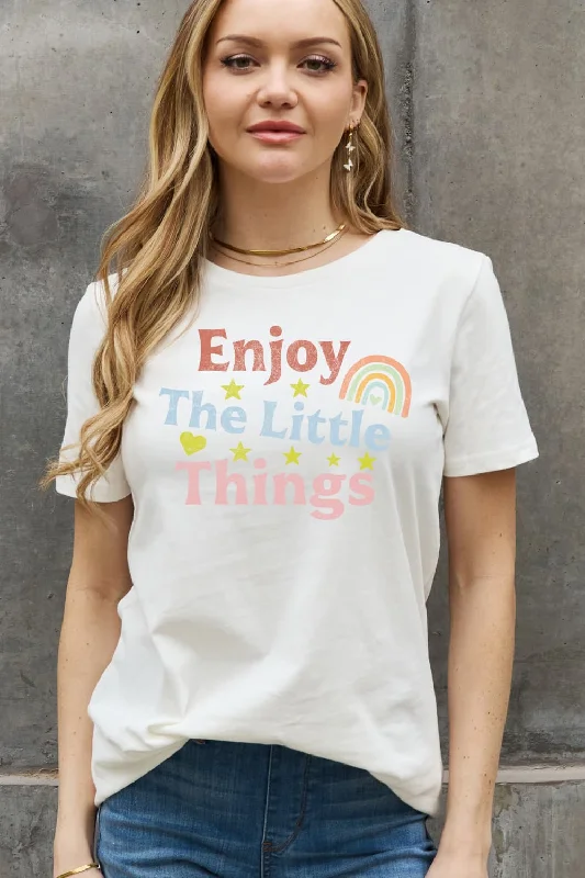 Casual Chic Clothing Simply Love Full Size ENJOY THE LITTLE THINGS Graphic Cotton Tee