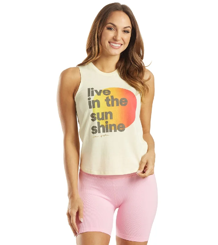 Holiday Discount Spiritual Gangster Sunshine Muscle Yoga Tank Sunlight