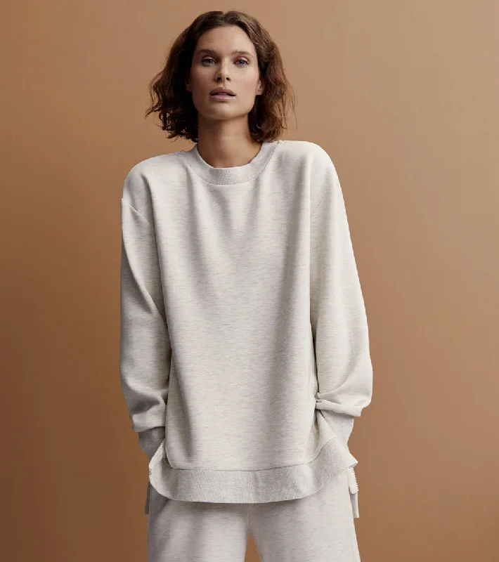 Boutique Styles Varley Charter Sweat 2.0 Ivory Marl