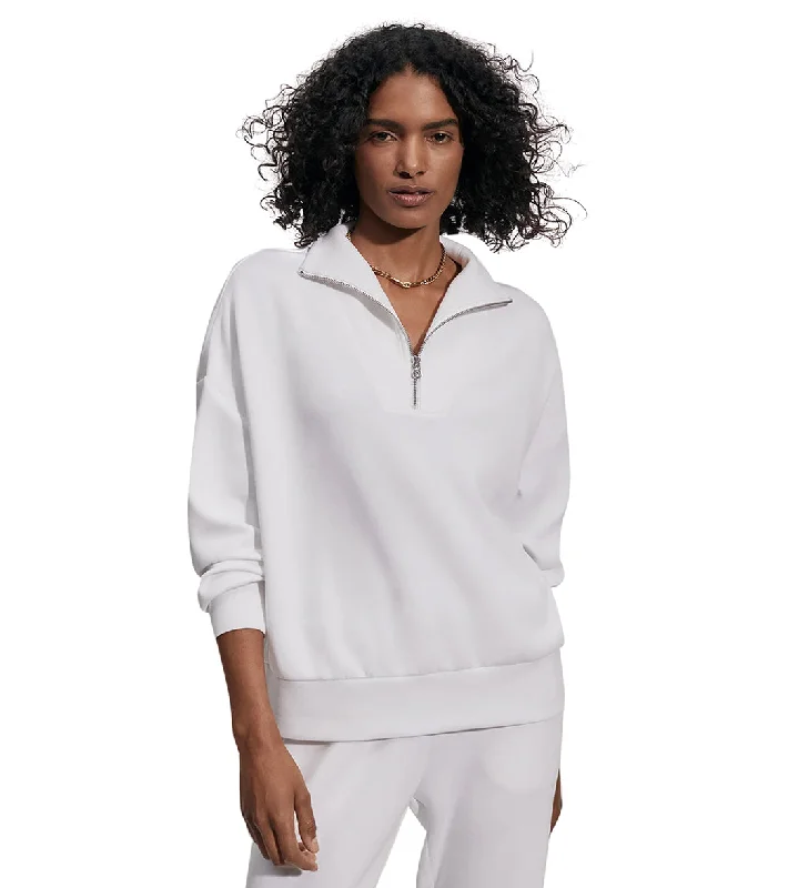 Don't Miss Out Varley Hawley Half Zip Sweat White