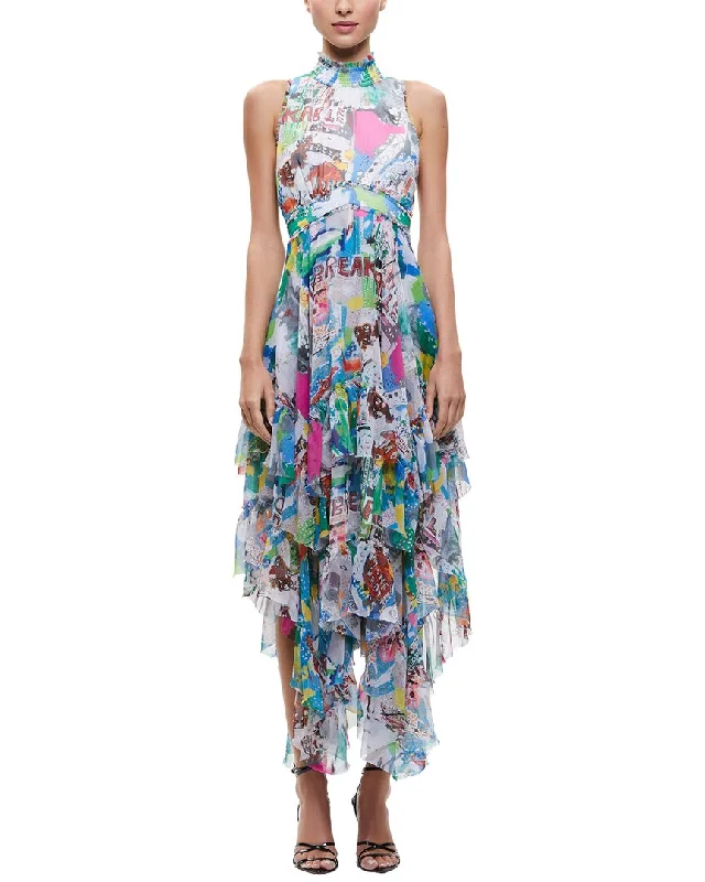 Odd Size Clearance Sale alice + olivia Evelyn Mock Maxi Dress