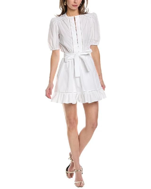 Fashion Deal ba&sh Puff Sleeve Mini Dress