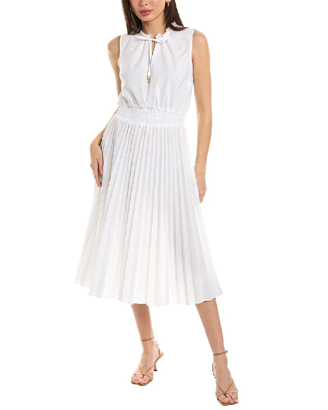 Casual Chic for Women Ellen Tracy Smocked Waist Midi Dress