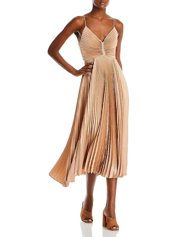 Chic & Cozy Apparel Gemini Womens Semi-Formal Pleated Cocktail And Party Dress