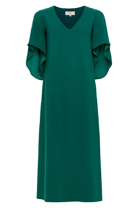 Wardrobe Refresh Meredith Midi Dress In Peacock