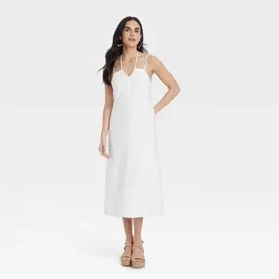 Chic Style, Always In Vogue New - Women's Linen Midi Sundress - Universal Thread