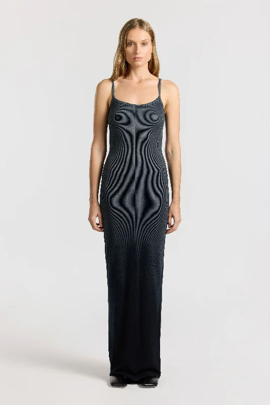 Chic Styles Verona Spaghetti Maxi Dress