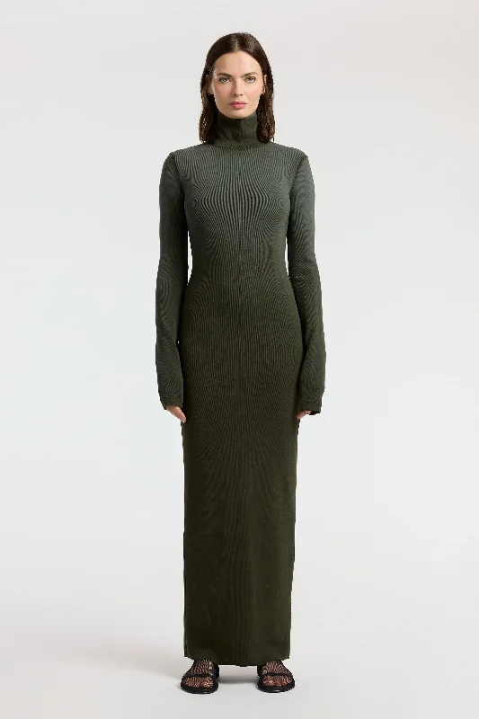 Stay Ahead In Style Verona Turtleneck Maxi Dress