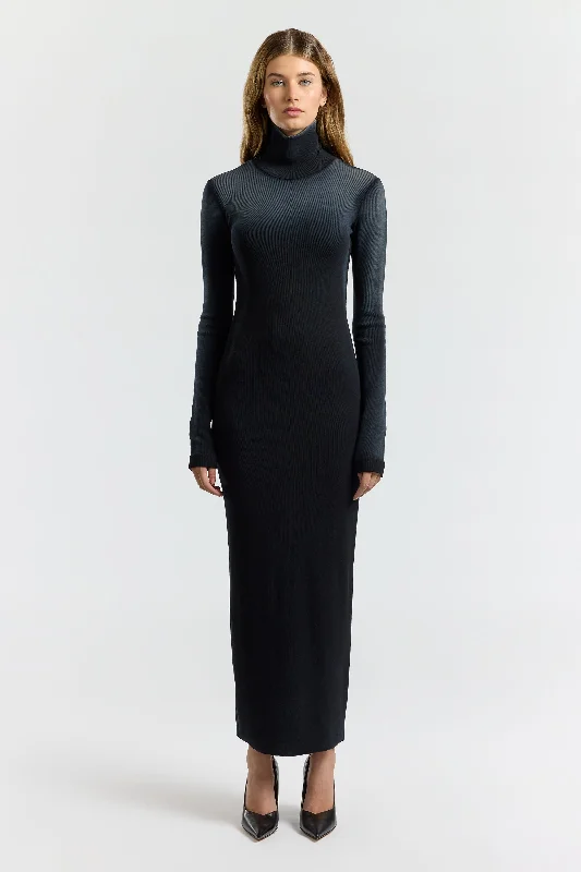 Online Boutiques Affordable Verona Turtleneck Maxi Dress