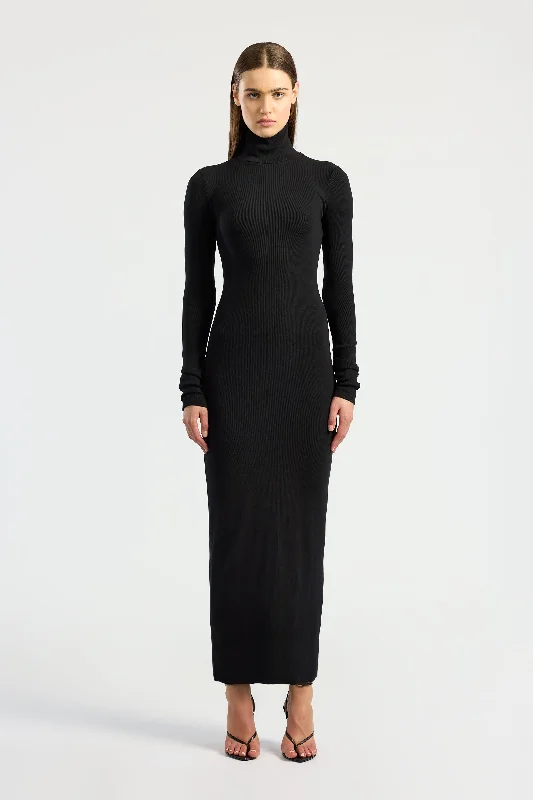 Online Boutiques Verona Turtleneck Maxi Dress