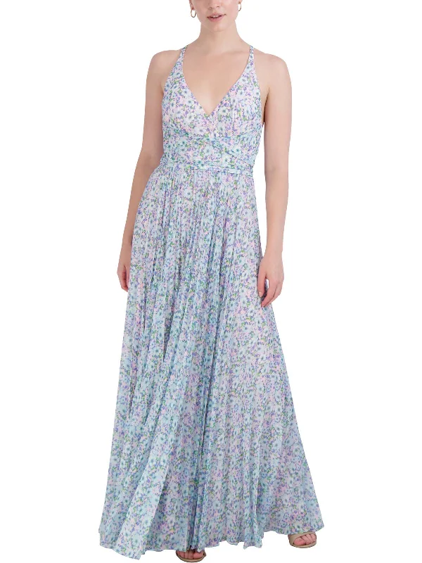 Fresh Styles, Fresh Deals Womens Chiffon Floral Maxi Dress